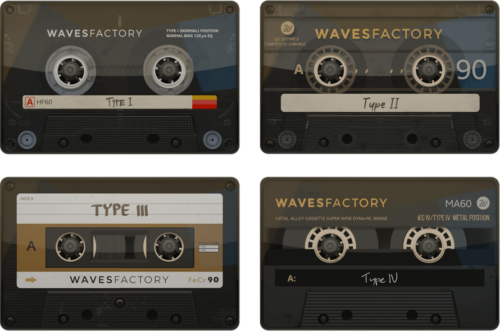 ４種類のカセットをエミュレート　WavesfactoryのCassetteプラグイン